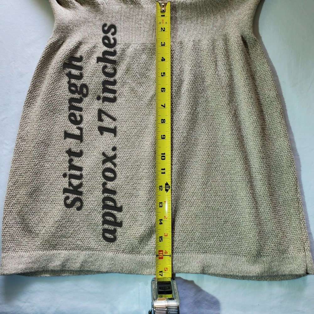 EXPRESS Metallic Short-Sleeve Mini Dress, Size Medium - Picture 8 of 9
